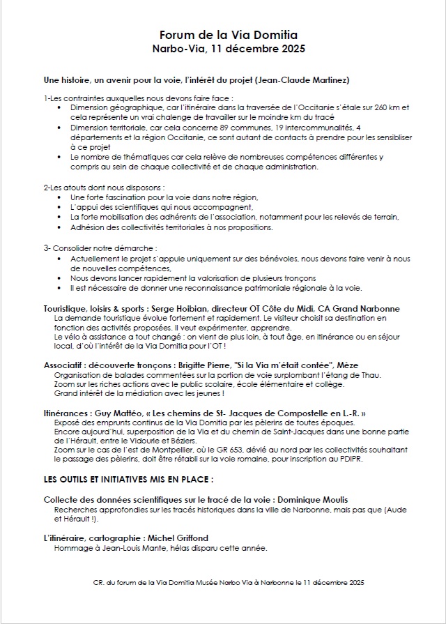 cr forum via domitia occitanie musee narbo via